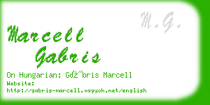 marcell gabris business card